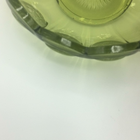 Vintage fostoria coin olive  bowl with holder - Picture 5 of 8